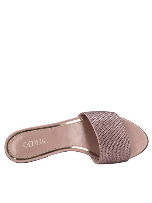 Mules Cassis in raso e strass GEDEBE | CASSIS SATIN CRYSTALBLUSH